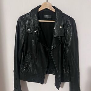 Mackage x Aritzia Black Leather Jacket